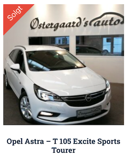 Hvid Opel Astra T